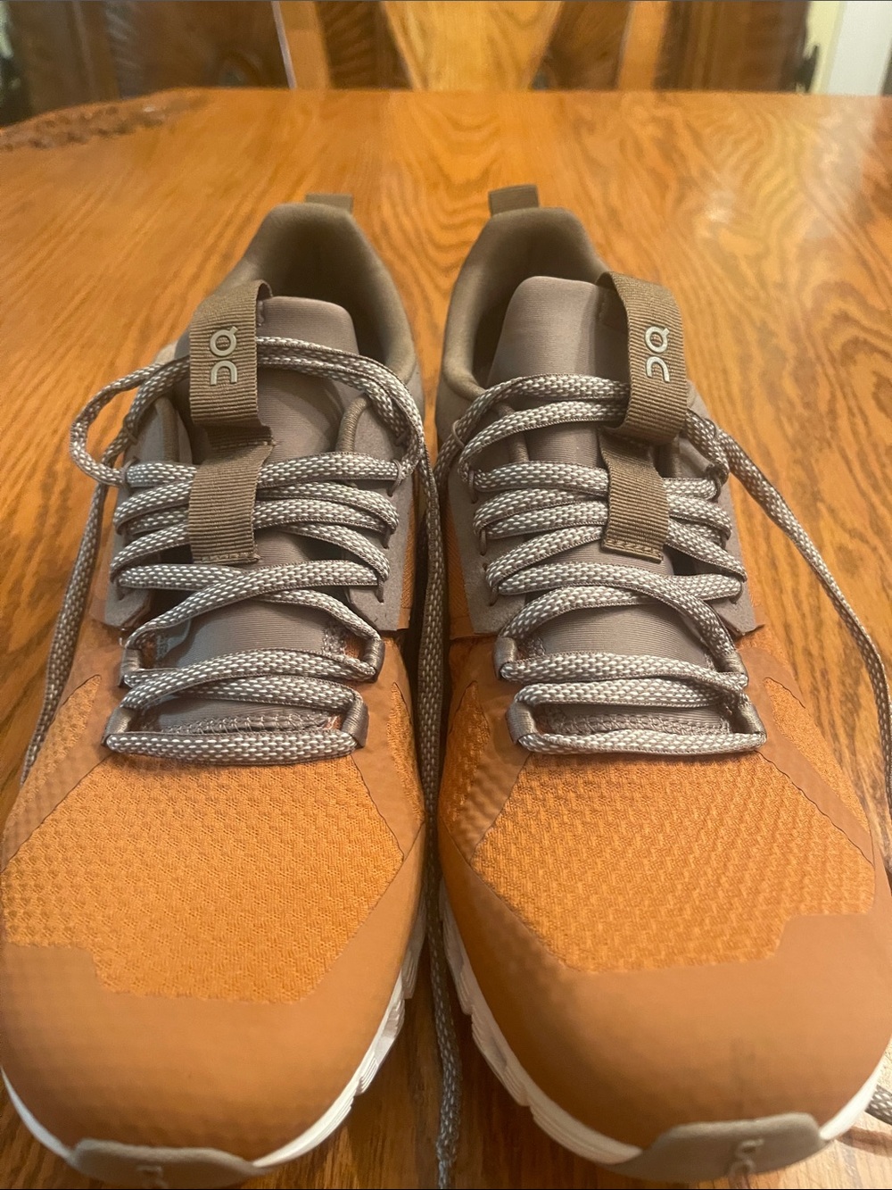 On Running Men's Athletic Sneakers in Brown and Gray